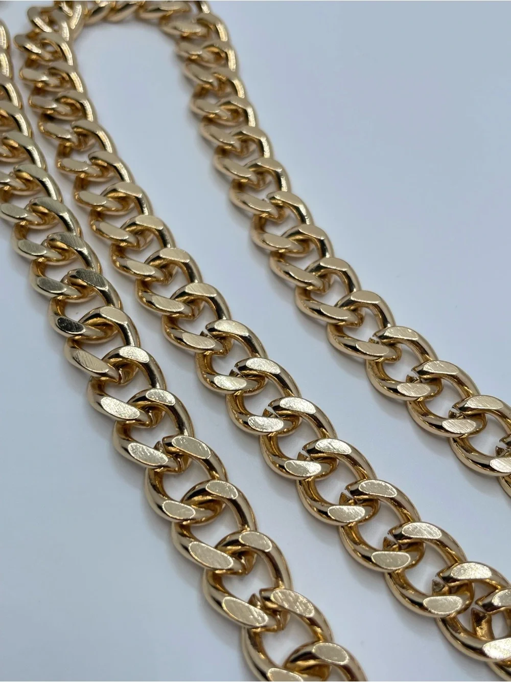 Gold Tone Multi Layer Chain Belt 38” Boho Statement Waist Hip Belt